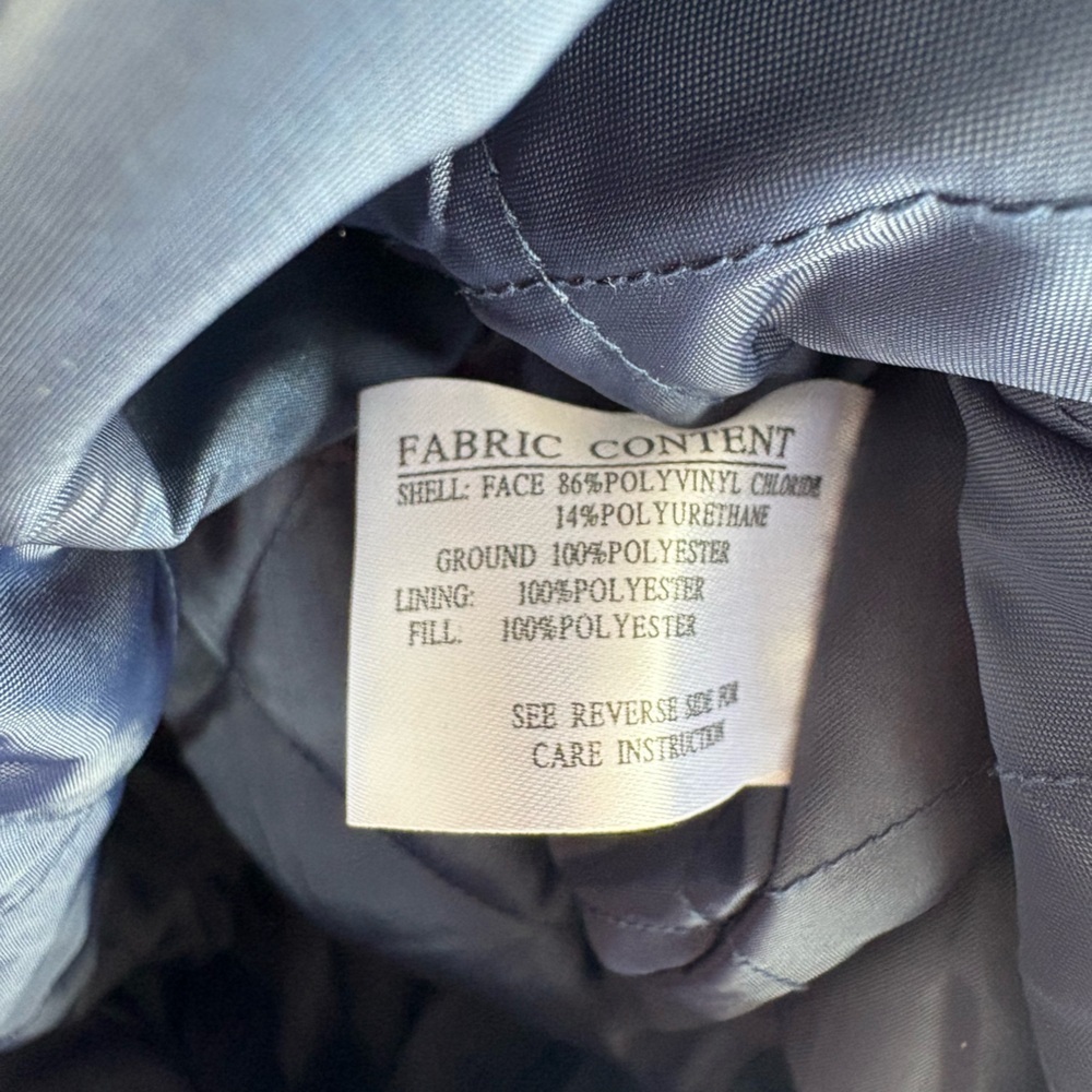 Giacca Double Breasted Trench Coat Windbreaker Size Medium Preowned - Picture 3 of 6